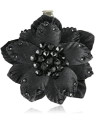 Tarina Tarantino "Classic" Black Small Silk Flower Anywhere Clip