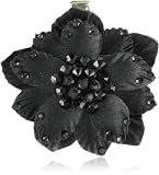TARINA TARANTINO Classic Black Small Silk Flower Anywhere Clip