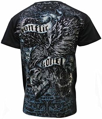 Ekus Men's Konflic Fight Eagle Muscle Tee S Black