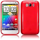 HTC RUNNYMEDE RED TPU GEL CASE, IN QUBITS RETAIL PACKAGING