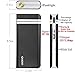 External Backup Battery, MEKO(TM) 10000Amh Infinity G6 [Anti-Dust Series] Power supply Pack - Portable Power bank Charger With Built-in Large LED Flashlight For Tablets, Netbook, Digital Cameras, DV Recorders, PSP, NDS, NDSL, Smart Phones, Android Phone, iPhone, iPad,Mp3 Player, Samsung Galaxy (2Amp input and 2.1Amp Output for fast charging) - Black