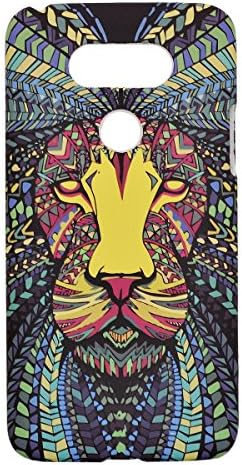 Lifelomo LG G5 H860N Matte Hard Case , Aztec Animal Faces Back Cover for G 5 H850 (Lion)