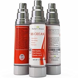 BB Beauty Balm Skin Care Cream for Face & Body - Moisturizer & Complexion Booster - Infused with Vitamins A, E, & Argireline to Reduce Wrinkles & Boost Collagen - Makeup Primer - 50 ml Pump - GMP Certified - USA Made by Nature Bound