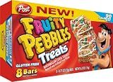 Post Pebbles Fruity Pebbles Treats, 8-Count (Pack of 8)