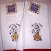 Kitchen & Housewares : Pet the Cook Cat Embroidered Kitchen Tea Towels Set/2