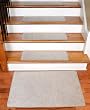 Dean Serged DIY 27" x 9" Imperial Carpet Stair Treads (13) with Landing Mat - Color: Light Taupe