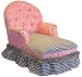 Angel Song Poodle Queen Anne Girl's Chaise Lounge Chair