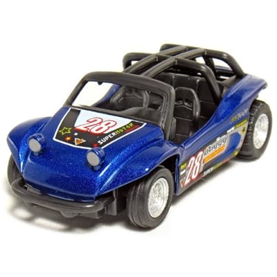 Set of 4: 5" Die Cast Smart Dune Buggy, Pull Back Action (Blue/Orange/Red/Yellow)