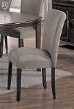 4 "new" Parson Chairs With Cherry Legs & Microfiber Cover