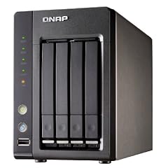 Qnap SS-439 PRO NAS-System ohne Festplatten (4-Bay, SATA II, USB, Ethernet) schwarz