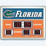Florida Gators NCAA Scoreboard Clock & Thermometer (14x19)