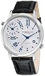 Stuhrling Original Men's 343.33152 Classic Polaris Swiss Quartz Date and Dual Time Zone Black Watch