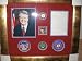 Jimmy Carter Autographed letter w/ Campaign Pins Framed/Matted