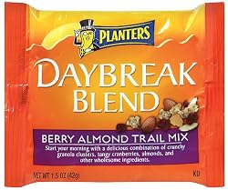 Planters Daybreak Blend Berry Almond Trail Mix, 1.5-Ounce Packages (Pack of 30)