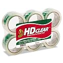 Duck Brand HD  Packaging Tape, 1.88 inch x 54.6 Yard, Crystal Clear, 6 Rolls (CS-55-6pk)