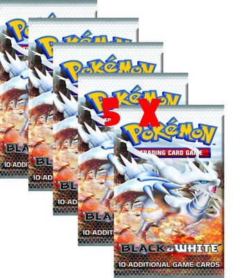Pokemon Cards - BLACK & WHITE - Booster Packs (5 pack lot)