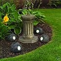 Solar rock effect spotlights pack of 4