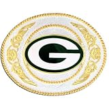 Green Bay Packers - Gold and Silver Toned NFL Logo Belt Buckle