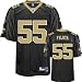 Scott Fujita Black Reebok NFL Premier New Orleans Saints Jersey
