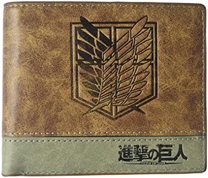 Ms25 Anime Characters Leather Bifold Wallet (Attack on titan)