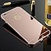 For Apple iPhone 6 / 6s Plus Luxury Air Aluminum Ultra-thin Mirror Metal bumper Case Cover for Apple iPhone 6 / 6s Plus 5.5 inch (Rose gold)