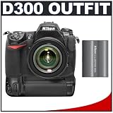Nikon D300 Digital SLR Camera with Nikon 18-135mm AF-S DX Lens + MB-D10 Battery Grip + EN-EL3e Battery