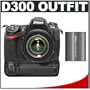 Nikon D300 Digital SLR Camera with Nikon 18-135mm AF-S DX Lens + MB-D10 Battery Grip + EN-EL3e Battery