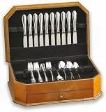 Wallace Silverware Flatware Chest with drawer, Oak Finish