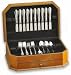 Wallace Silverware / Flatware Chest with drawer, Oak Finish