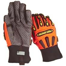 West Chester 86710 Synthetic Leather Rugged Rigger Glove, Neoprene Band Cuff, 10" Length