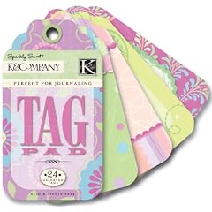 USA Produkt - Sparkly S��er Die-Cut Journal / Tag Pad-24 Stichw�rter-2 Each/12 Styles