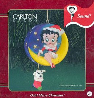 Betty Boop – Ooh! Merry Christmas 1999 Carlton Cards Christmas Ornament