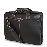 Mobile Edge Deluxe Leather Briefcase - Notebook carrying case - 16