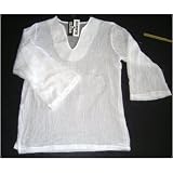 Lightweight White Gauze Tunic Top