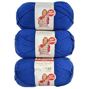Premier-Yarns-3-Pack-Solid-Deborah-Norville-Everyday-Soft-Worsted-Royal-Blue