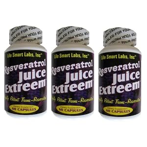 Buy Resveratrol Juice Extreem TM 3 Months 180 pills HIGHLY POTENT Pure Resveratrol pills. 3 MONTH GUARANTEE. TWICE AS POTENT PER MILIGRAM AS REGULAR RESVERATROL Resveratrol Juice Extreme by Resveratrol Juice Extreem