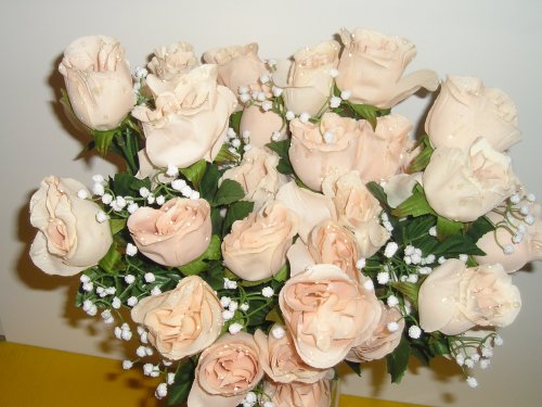 Silk Rose Tan Bouquet
