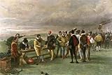 Armada in Sight Etching Lucas, Seymour Girardet, Paul Military Naval Battle Engraving Intaglio