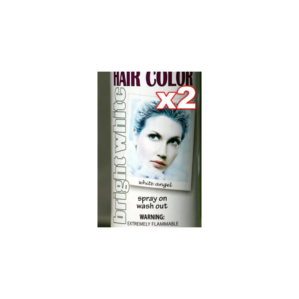 Quantity 2 Cans Spray On Wash Out White Hair Color Temporary