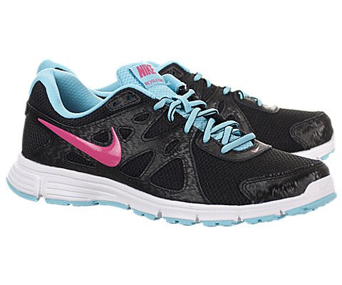Women's Nike Revolution 2 Running Shoe Grey/Pink/Turquoise