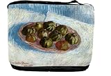 Van Gogh Art Basket of Apples Messenger Bag - Book Bag - School Bag - Reporter Bag ***with matching Neoprene Pencil Case*** -School Bag - Reporter Bag - Unisex - Ideal Gift for all occassions!