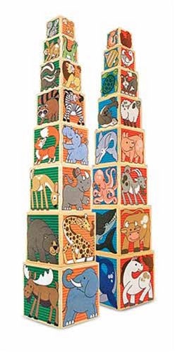 Childrens Toyshop  Toys : Melissa & Doug Wooden Animal Nesting Blocks