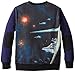 Star Wars Boys' Crewneck Sweatshirt, Navy/Black, 4