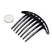 TOOGOO(R) 2pcs Hair Comb Pin Accessories Plastic Women Lady Fashion Black