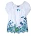 Apparel : Amy Byer Girls 2-6x Laser Cut Empire Peasant Top