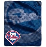 Philadelphia Phillies 50"x60" Retro Style Royal Plush Raschel Throw Blanket Warm Durability