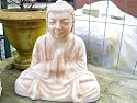 Staue des indischen Buddhas.sehr besinnlich.mit viel Charisma.Terracotta.42cm hoch