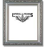 Imperial Frames Aristocrat, Wood Picture Frame for a 10 x 13 Photograph, Color: Silver with Gold Design