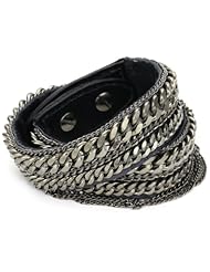 Fiona Paxton "Tribal Goddess" Steel Metal Chain Cuff