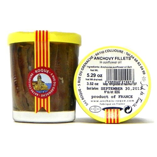 Anchois Roque Anchovy Fillets in Sunflower Oil 5 29 oz J. Smithry